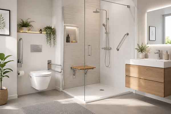 Installation d'une douche sécurisée PMR à Hauts-de-France